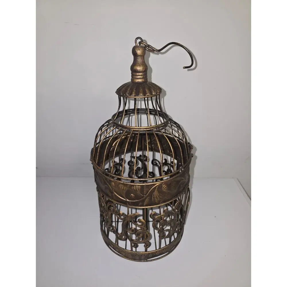 Decorative Bronze Birdcage Accent - Home Accents